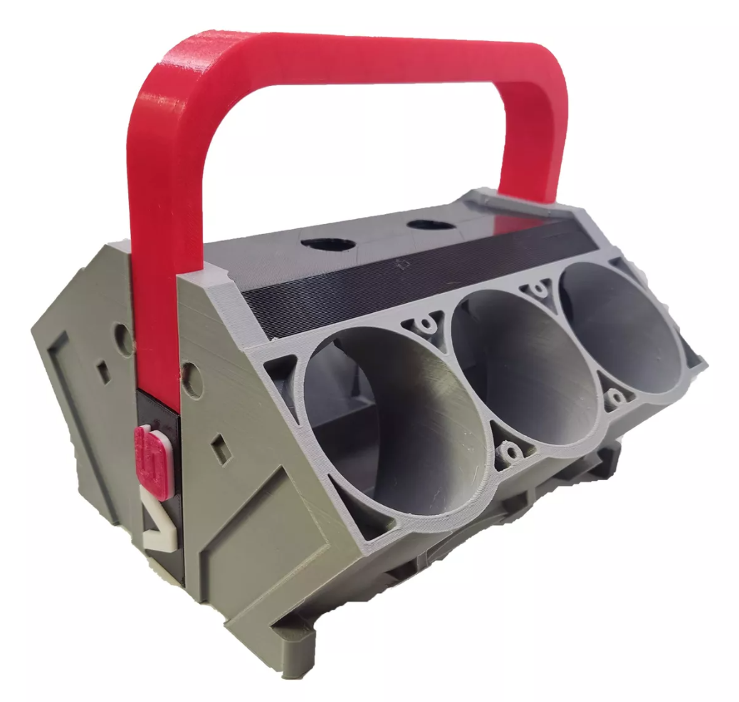 Hielera / Enfriador De Latas Forma De Motor V6