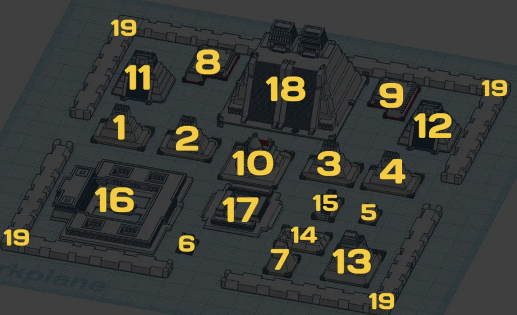 Maqueta México Tenochtitlan - Impresión 3d