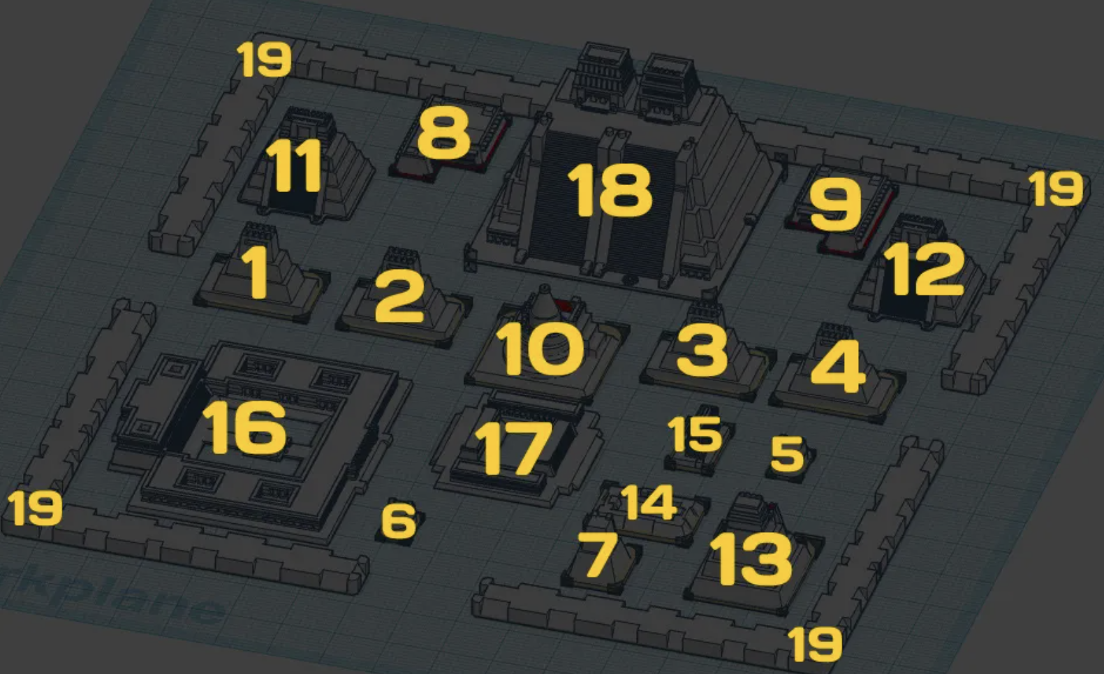 Maqueta México Tenochtitlan - Impresión 3d